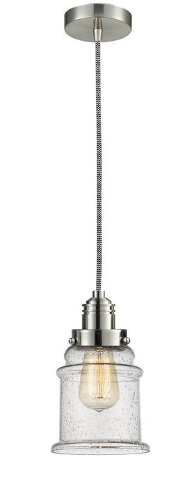 Innovations - 100SN-10BW-2H-SN-G184 - One Light Mini Pendant - Winchester - Satin Nickel