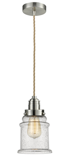 Innovations - 100SN-10RE-2H-SN-G184 - One Light Mini Pendant - Winchester - Satin Nickel