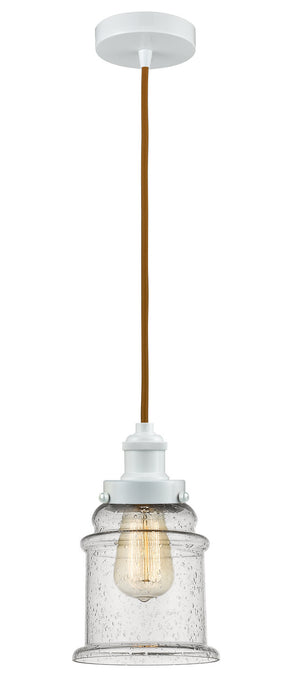 Innovations - 100W-10CR-1H-W-G184 - One Light Mini Pendant - Edison - White