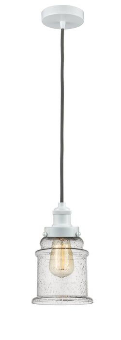 Innovations - 100W-10GY-1H-W-G184 - One Light Mini Pendant - Edison - White