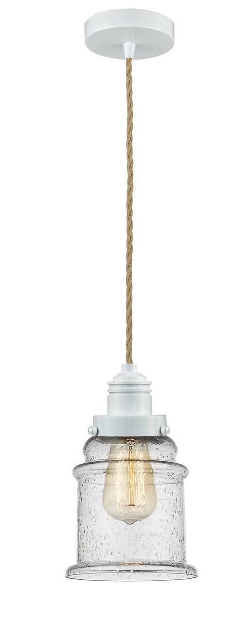 Innovations - 100W-10RE-2H-W-G184 - One Light Mini Pendant - Winchester - White