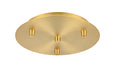 Innovations - 113-SG - Three Light Multi Port Canopy - Custom Cord - Satin Gold