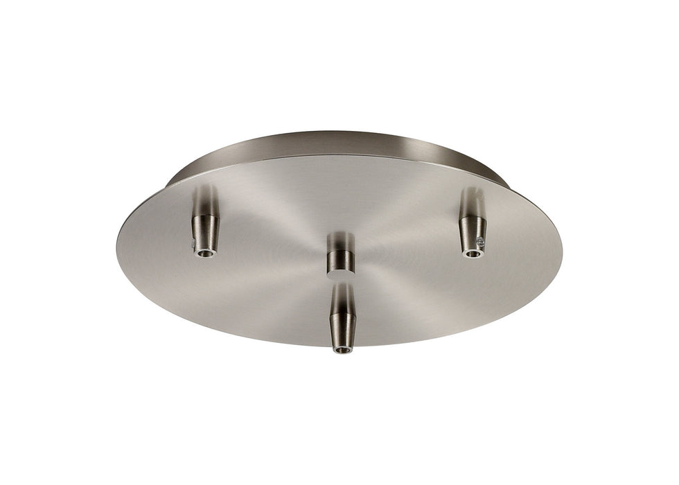 Innovations - 113-SN - Three Light Multi Port Canopy - Custom Cord - Satin Nickel