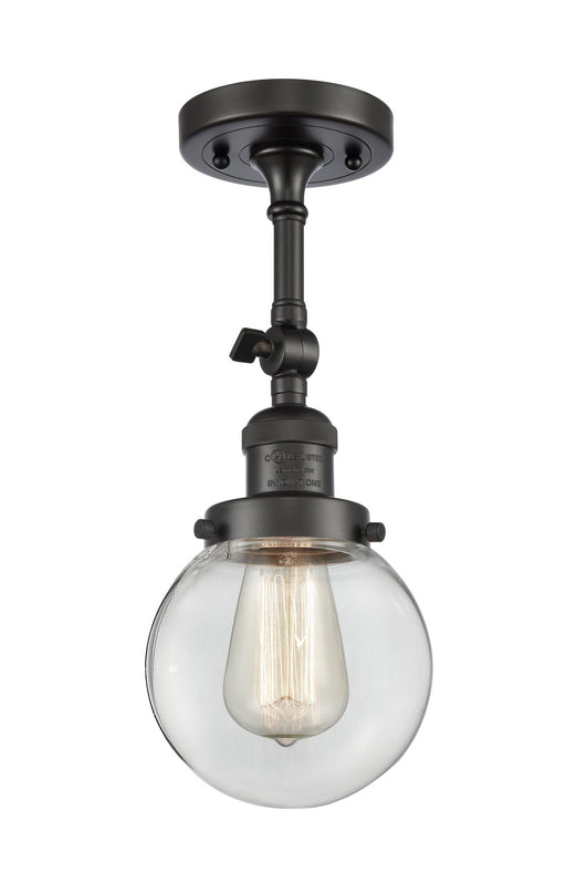 Innovations - 201F-OB-G202-6 - One Light Semi-Flush Mount - Franklin Restoration - Oil Rubbed Bronze