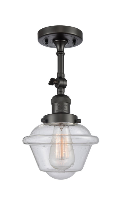 Innovations - 201F-OB-G534 - One Light Semi-Flush Mount - Franklin Restoration - Oil Rubbed Bronze