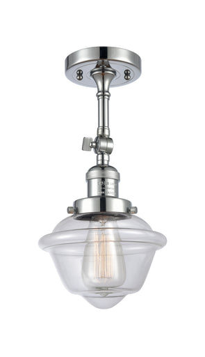 One Light Semi-Flush Mount