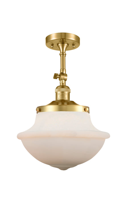 Innovations - 201F-SG-G541 - One Light Semi-Flush Mount - Franklin Restoration - Satin Gold