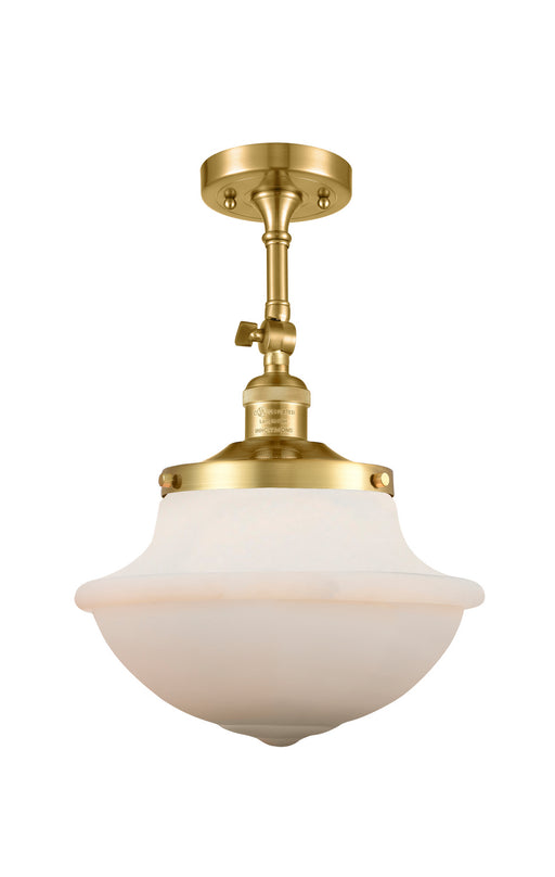 Innovations - 201F-SG-G541 - One Light Semi-Flush Mount - Franklin Restoration - Satin Gold