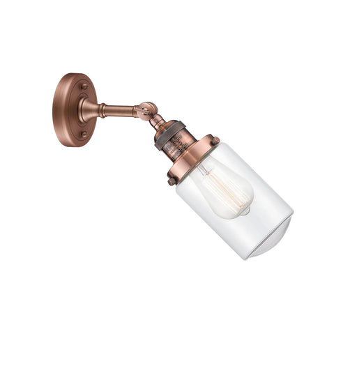 Innovations - 203-AC-G312 - One Light Wall Sconce - Franklin Restoration - Antique Copper
