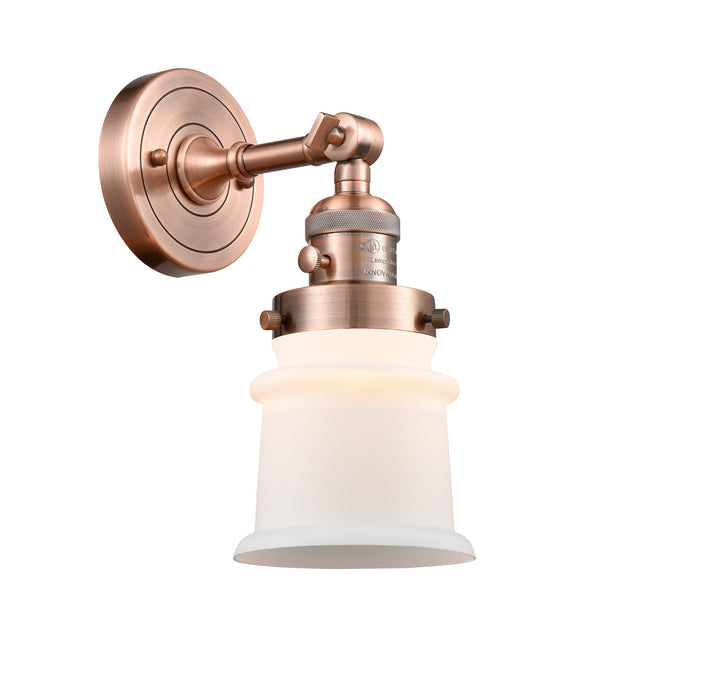 Innovations - 203SW-AC-G181S - One Light Wall Sconce - Franklin Restoration - Antique Copper