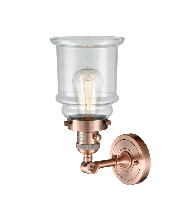 Innovations - 203SW-AC-G182 - One Light Wall Sconce - Franklin Restoration - Antique Copper