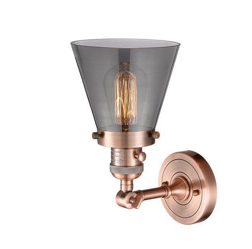 Innovations - 203SW-AC-G63 - One Light Wall Sconce - Franklin Restoration - Antique Copper