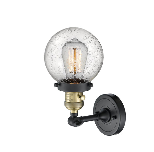 Innovations - 203SW-BAB-G204-6 - One Light Wall Sconce - Franklin Restoration - Black Antique Brass