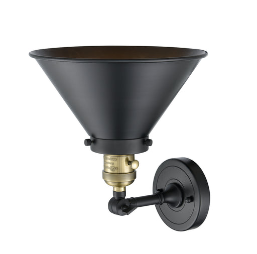 Innovations - 203SW-BAB-M10-BK - One Light Wall Sconce - Franklin Restoration - Black Antique Brass