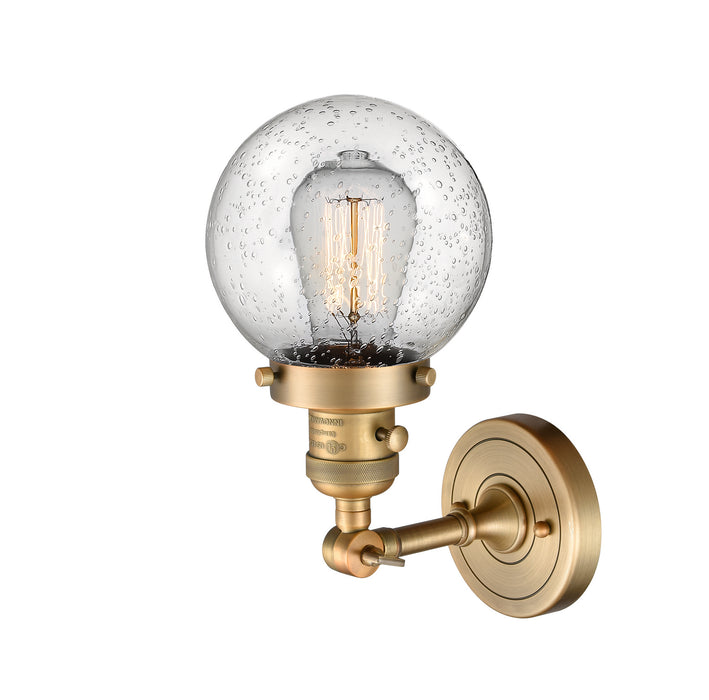 Innovations - 203SW-BB-G204-6 - One Light Wall Sconce - Franklin Restoration - Brushed Brass