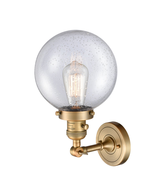 Innovations - 203SW-BB-G204-8 - One Light Wall Sconce - Franklin Restoration - Brushed Brass