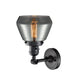 Innovations - 203SW-BK-G173 - One Light Wall Sconce - Franklin Restoration - Matte Black