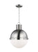 Generation Lighting - 6577101EN3-962 - One Light Pendant - Hanks - Brushed Nickel