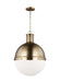 Generation Lighting - 6677101-848 - One Light Pendant - Hanks - Satin Bronze