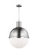 Generation Lighting - 6677101-962 - One Light Pendant - Hanks - Brushed Nickel