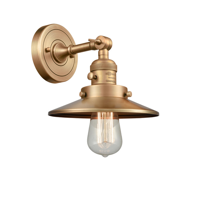 Innovations - 203SW-BB-M4 - One Light Wall Sconce - Franklin Restoration - Brushed Brass