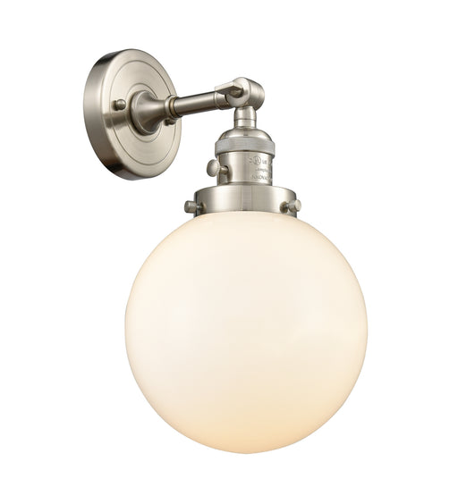 Innovations - 203SW-SN-G201-8 - One Light Wall Sconce - Franklin Restoration - Brushed Satin Nickel