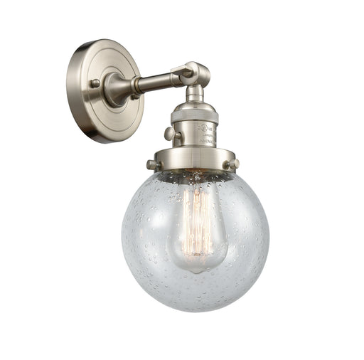 Innovations - 203SW-SN-G204-6 - One Light Wall Sconce - Franklin Restoration - Brushed Satin Nickel