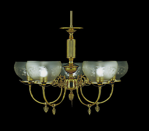 Framburg - 7525 PB - Five Light Chandelier - Chancery - Polished Brass