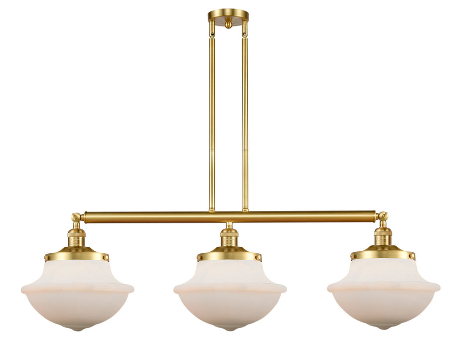 Innovations - 213-SG-G541 - Three Light Island Pendant - Franklin Restoration - Satin Gold