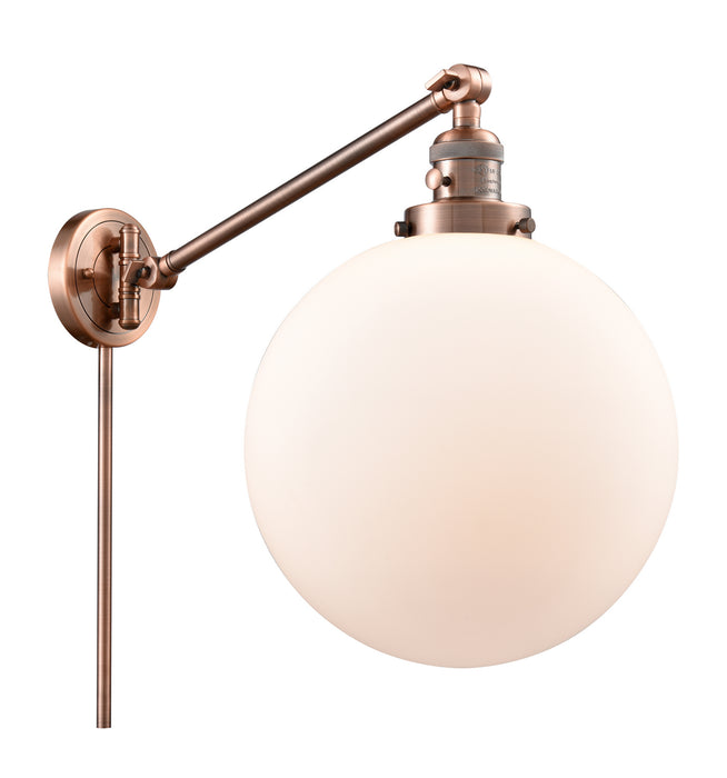 Innovations - 237-AC-G201-12 - One Light Swing Arm Lamp - Franklin Restoration - Antique Copper