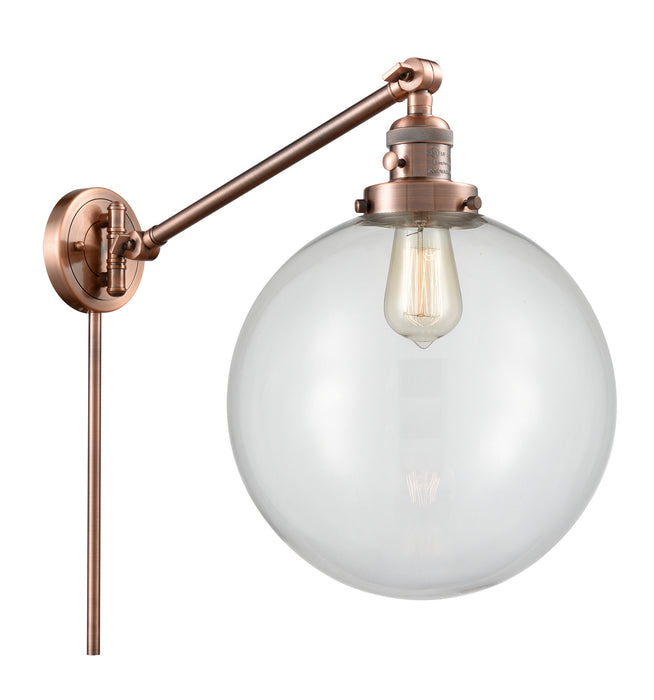 Innovations - 237-AC-G202-12 - One Light Swing Arm Lamp - Franklin Restoration - Antique Copper