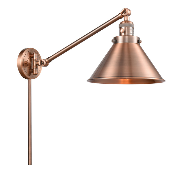 Innovations - 237-AC-M10-AC-LED - LED Swing Arm Lamp - Franklin Restoration - Antique Copper