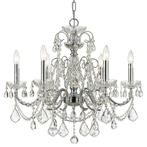 Crystorama - 3226-CH-CL-I - Six Light Chandelier - Imperial - Polished Chrome
