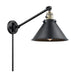Innovations - 237-BAB-M10-BK-LED - LED Swing Arm Lamp - Franklin Restoration - Black Antique Brass