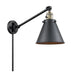 Innovations - 237-BAB-M13-BK-LED - LED Swing Arm Lamp - Franklin Restoration - Black Antique Brass