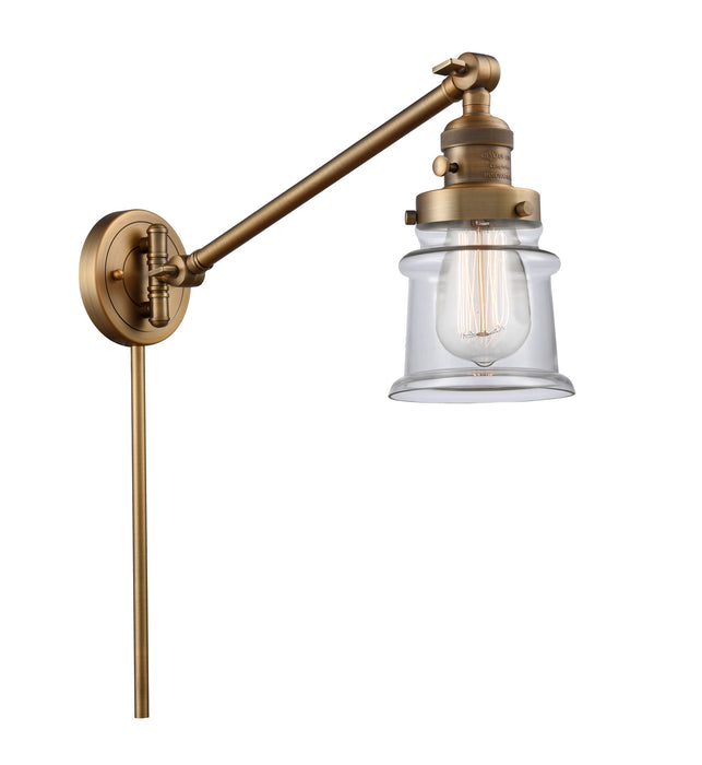 Innovations - 237-BB-G182S-LED - LED Swing Arm Lamp - Franklin Restoration - Brushed Brass