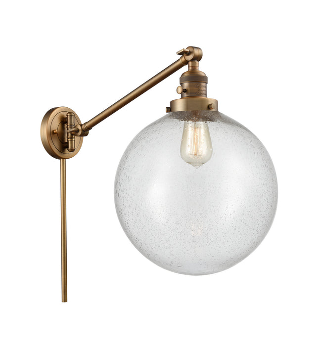 Innovations - 237-BB-G204-12 - One Light Swing Arm Lamp - Franklin Restoration - Brushed Brass