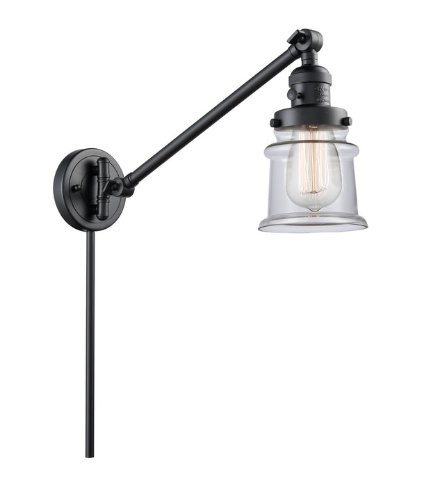 Innovations - 237-BK-G182S-LED - LED Swing Arm Lamp - Franklin Restoration - Matte Black