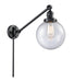Innovations - 237-BK-G204-8-LED - LED Swing Arm Lamp - Franklin Restoration - Matte Black