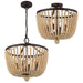 Crystorama - 604-FB - Four Light Chandelier - Rylee - Forged Bronze