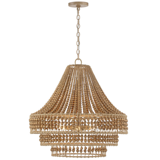 Crystorama - SIL-B6006-BS - Six Light Chandelier - Silas - Burnished Silver
