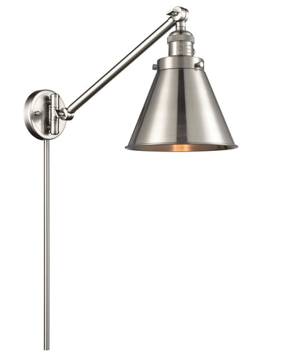 Franklin Restoration LED Swing Arm Lamp Brushed Satin Nickel
