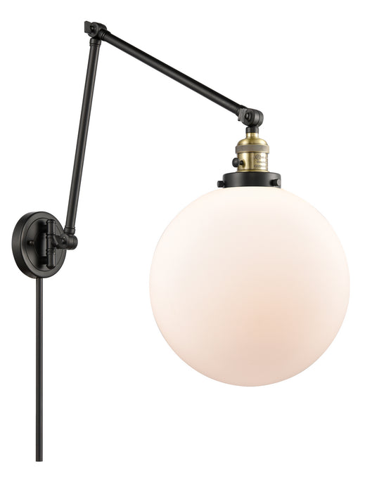Innovations - 238-BAB-G201-12 - One Light Swing Arm Lamp - Franklin Restoration - Black Antique Brass