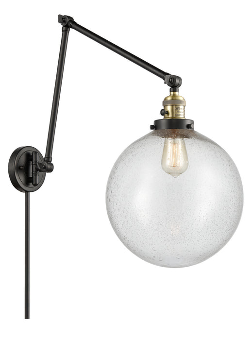 Innovations - 238-BAB-G204-12 - One Light Swing Arm Lamp - Franklin Restoration - Black Antique Brass