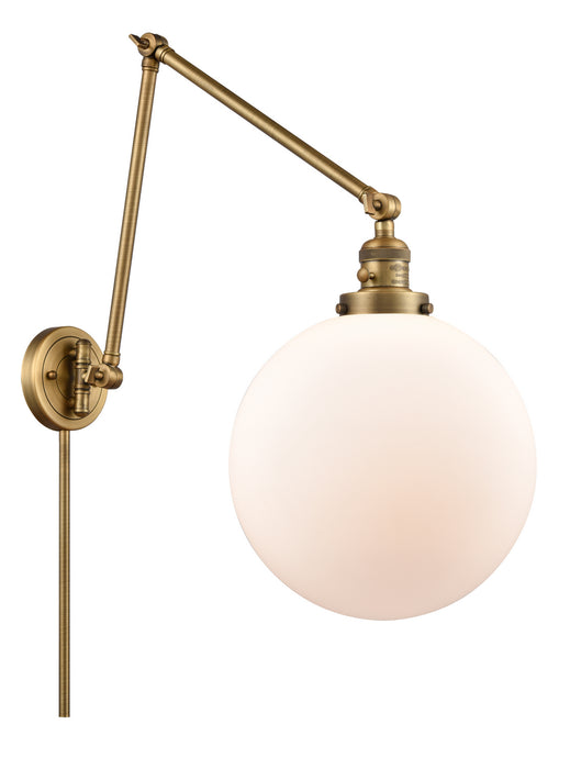 Innovations - 238-BB-G201-12 - One Light Swing Arm Lamp - Franklin Restoration - Brushed Brass