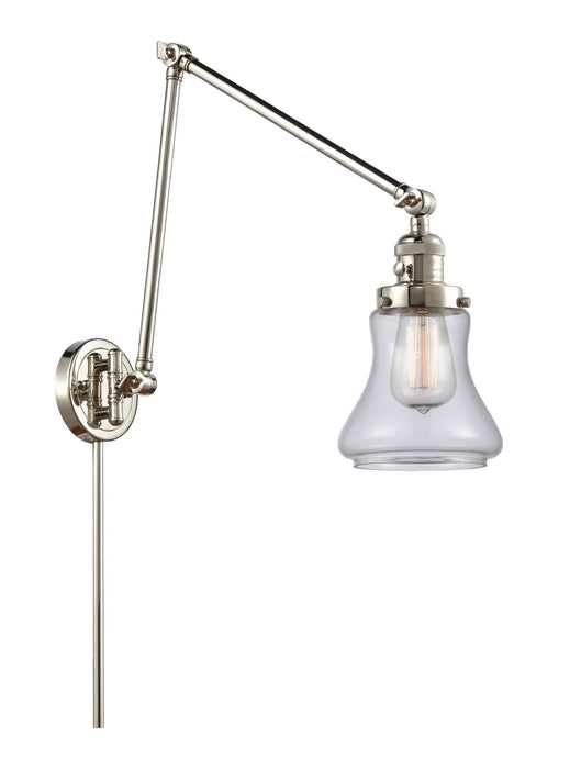 Innovations - 238-PN-G192 - One Light Swing Arm Lamp - Franklin Restoration - Polished Nickel