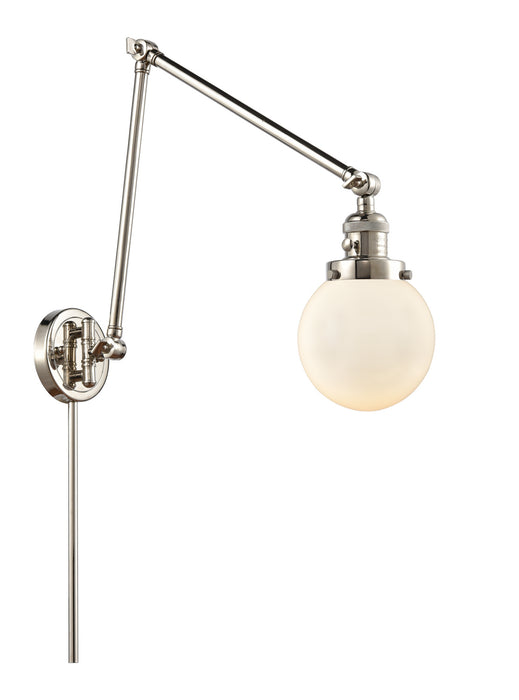 Innovations - 238-PN-G201-6 - One Light Swing Arm Lamp - Franklin Restoration - Polished Nickel