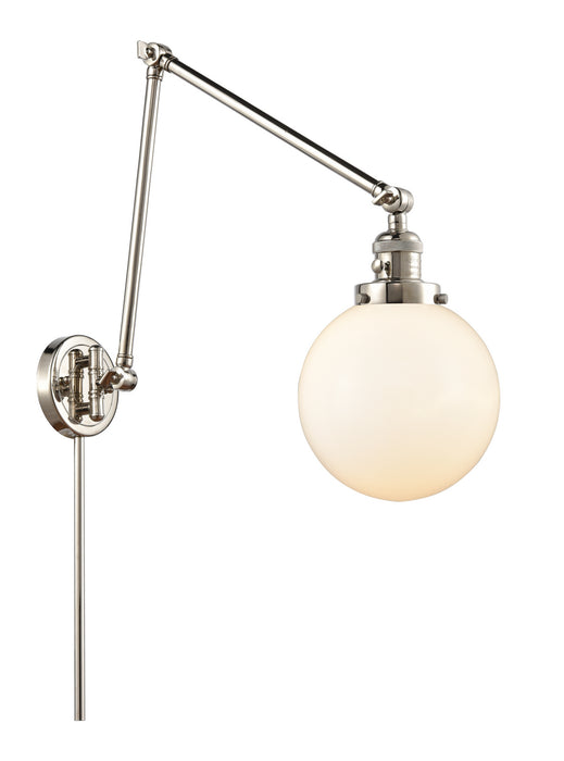 Innovations - 238-PN-G201-8 - One Light Swing Arm Lamp - Franklin Restoration - Polished Nickel