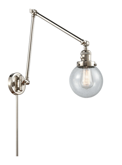 Innovations - 238-PN-G204-6 - One Light Swing Arm Lamp - Franklin Restoration - Polished Nickel
