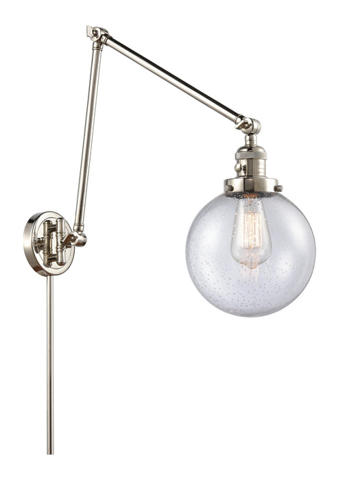 Innovations - 238-PN-G204-8 - One Light Swing Arm Lamp - Franklin Restoration - Polished Nickel